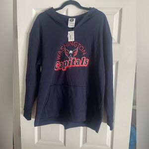 NHL Navy Pullover with Red Accent Logo